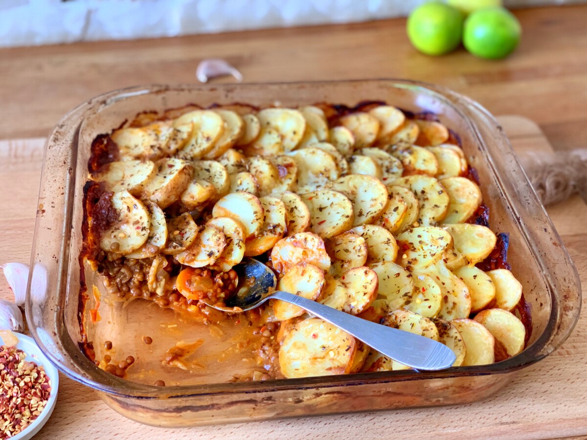 Easy Vegan Smoky Lentil Casserole - Munchyesta