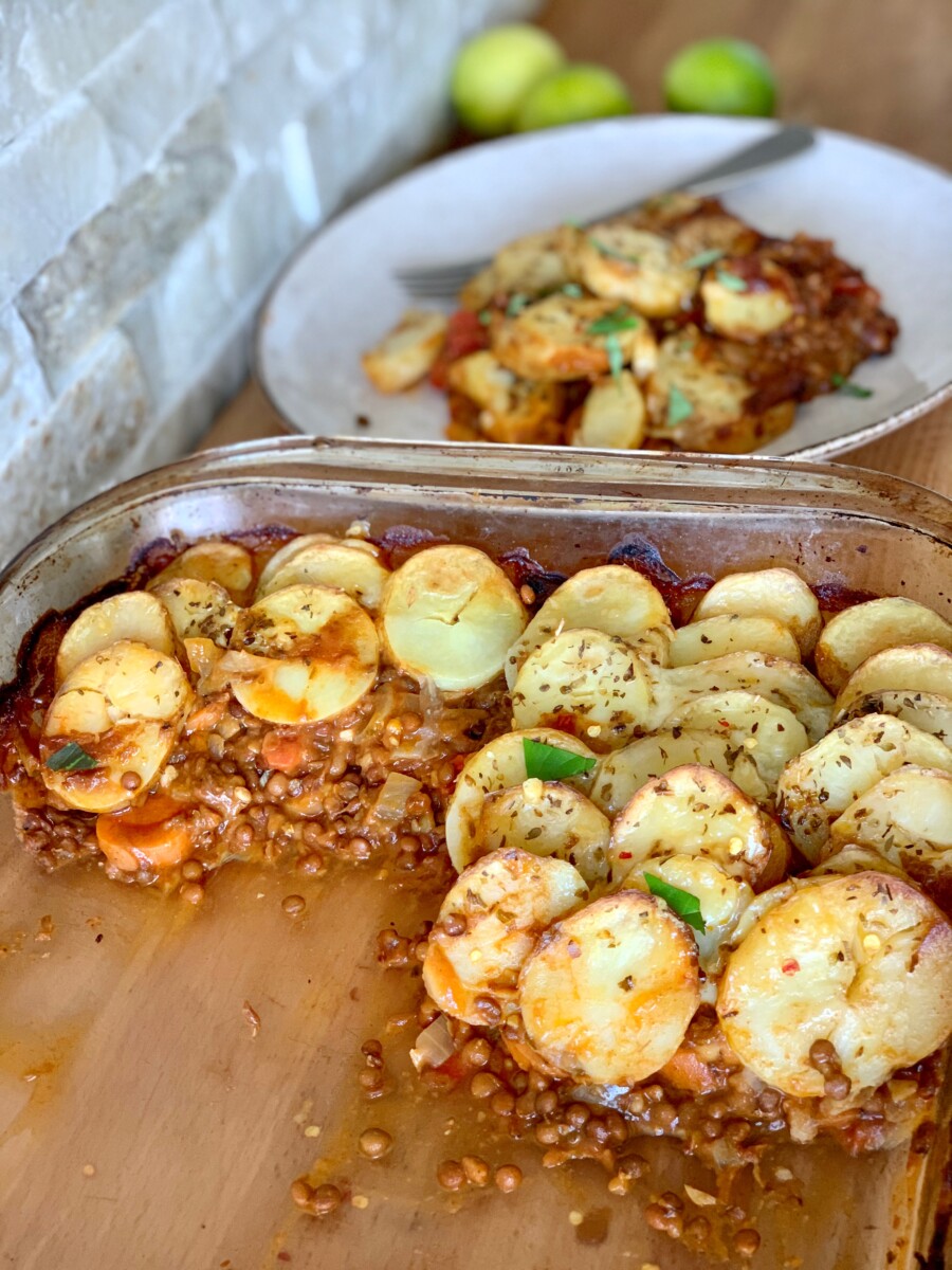 Easy Vegan Smoky Lentil Casserole - Munchyesta