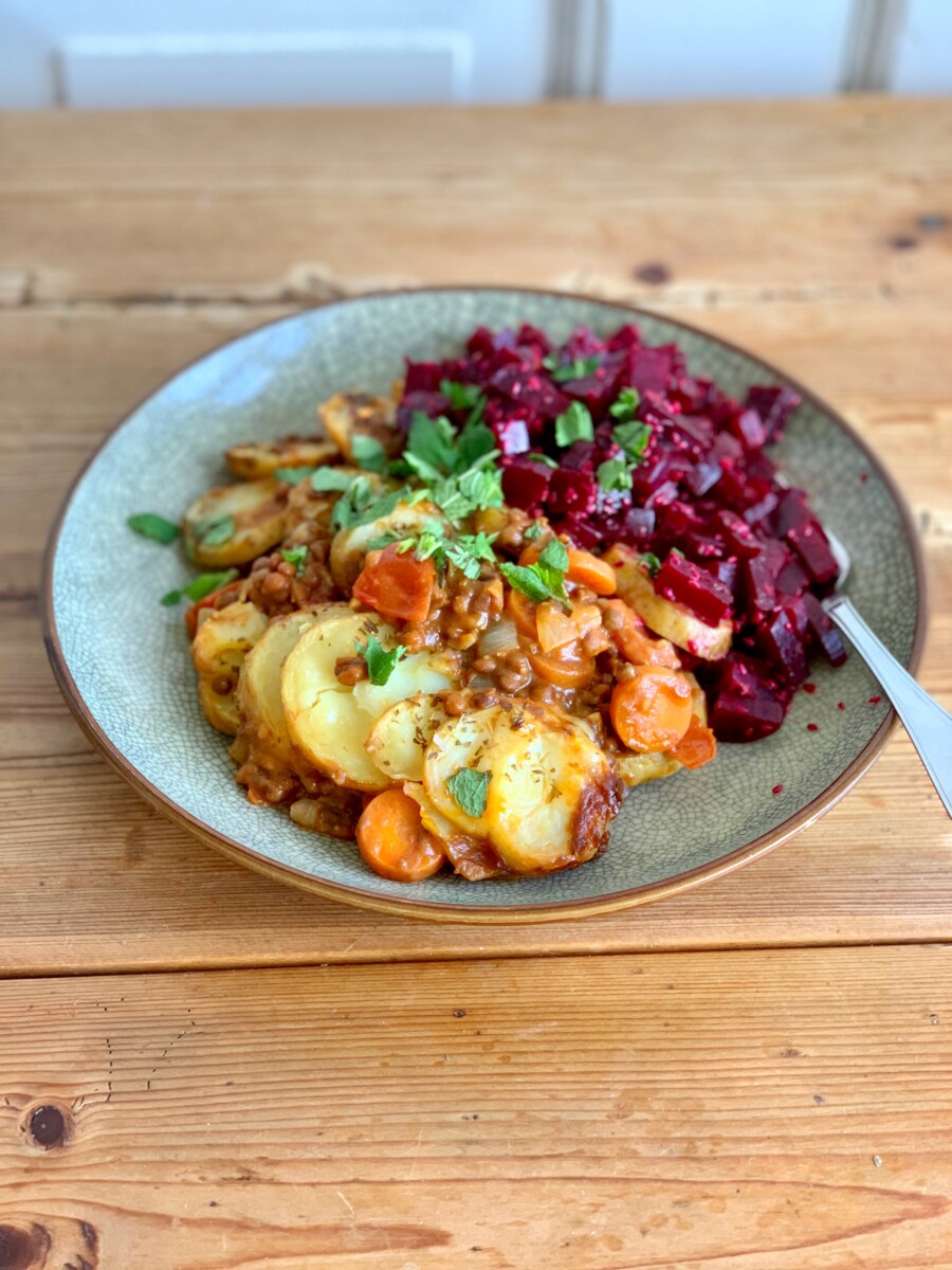 Easy Vegan Smoky Lentil Casserole - Munchyesta