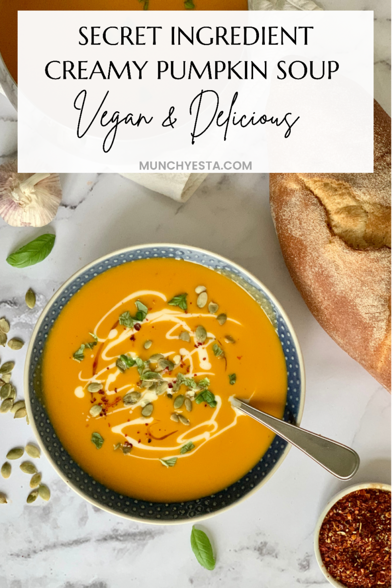 Secret Ingredient Amazing Creamy Pumpkin Soup - Munchyesta