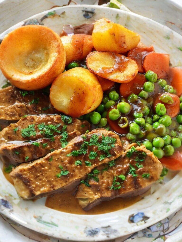 Best vegan turkey breast recipe - plant based roast - Munchyesta