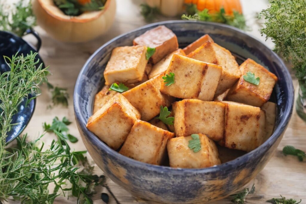 Copycat Pumfu tofu recipe: best vegan pumpkin tofu - Munchyesta